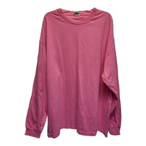 Alstyle Vibrant Pink Long Sleeved Tee - 2XL